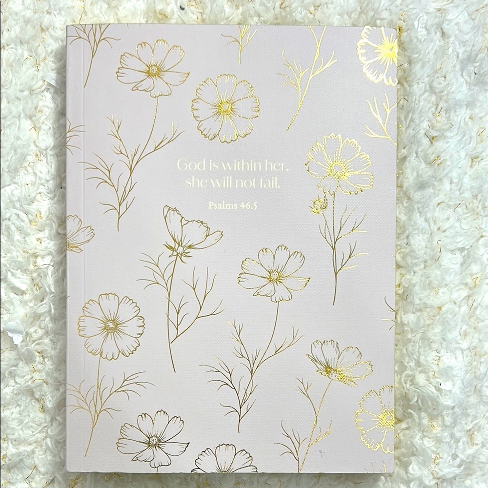 Floral Gold and‎ Cream journal